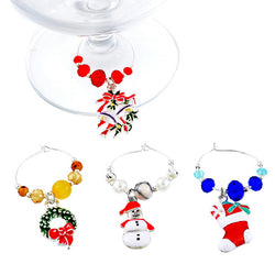 6 Piece Set of Wine Glass Charms - Christmas Special Edition